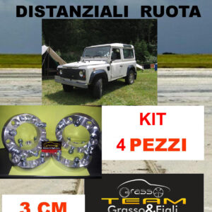kit 4 Distanziali Ruota For Land Rover Defender 90 110 1983> spessore 3 cm 30 mm DF10