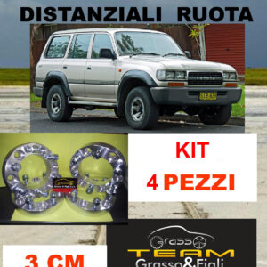 kit 4 Distanziali Ruota For Toyota Land Cruiser J80 1989 ->1998 30 mm spessore Wheel spacers DF3