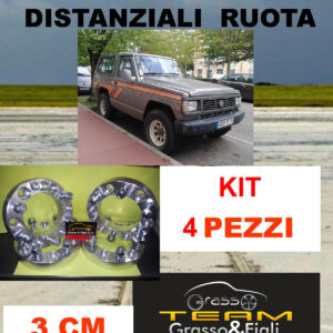 kit 4 Distanziali Ruota FOR Nissan Patrol TR K260 K160 Safari 1980 -> 2002 30 mm spessore DF1