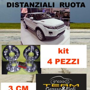 Kit 4 Distanziali Ruota For Range Rover Evoque 2011 -> 3 cm 30 mm spessore Wheel Spacer DF37