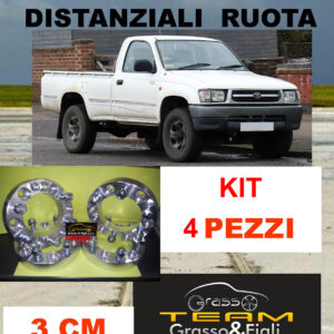 KIT 4 Distanziali Ruota For Toyota Hilux 1997 -> 2005 30 mm 3 cm spessore Wheel Spacers DF3