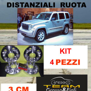kit 4 Distanziali Ruota For Jeep Cherokee KK 2008 -> 2012 30 mm 3 cm spessore Wheel Spacers DF8