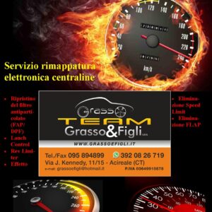 Servizio Rimappatura Centralina Auto ECU - Cambio - DSG - Fap/Dpf - Egr - DTC - Swirl - Lauch Control - Start&Stop - Speed Limit - Effetto BANG