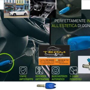 Antifurto Block System il bloccasterzo meccanico con chiavi induplicabili