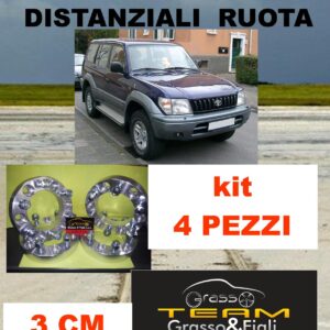 kit 4 Distanziali Ruota For Toyota Land Cruiser J90 J95 90 95 1996 -> 2003 30 mm spessore DF3
