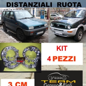 kit 4 Distanziali Ruota FOR NISSAN TERRANO 2 II R20 1993 -> 2006 30 mm 3 cm spessore DF1
