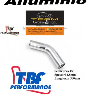 Curve 45° Tubazioni in Alluminio con ribava Alta Pressione TBF PERFORMANCE UNIVERSALI