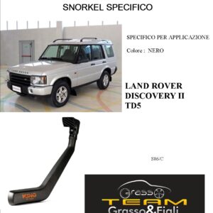 Kit Snorkel Aspirazione Aria Specifico For LAND ROVER DISCOVERY II TD5 S86/C