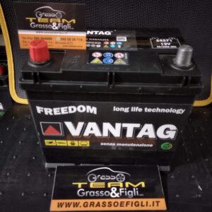 Batteria Auto 45 ah 330A Positivo a Sinistra - Misure 220x135x200 - Vantag Long Life Technology X Fiat 500 Renault 4 ecc.
