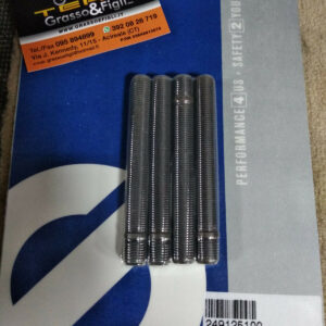 Kit 4 Colonnette Ruota passo per dado 12x1,25 con Radice fissaggio 12x1,25 lunghezza 100 mm SPARCO 249125100