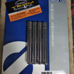 Kit 4 Colonnette Ruota passo per dado 12x1,25 con Radice fissaggio 12x1,50 lunghezza 100 mm SPARCO 249150100