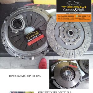 Kit Frizione Sportiva Rinforzata Alfa Romeo 147 1.9 JTD + JTDM disco organico + spingidisco K247R