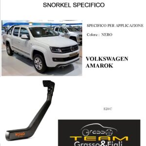 Kit Snorkel Aspirazione Aria Specifico For VOLKSWAGEN AMAROK S20/C
