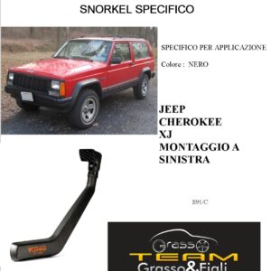 Kit Snorkel Aspirazione Aria Specifico For JEEP CHEROKEE XJ A SINISTRA S91/C