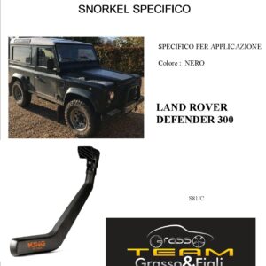Kit Snorkel Aspirazione Aria Specifico For LAND ROVER DEFENDER 300 S81/C