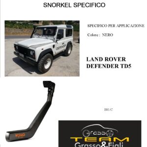 Kit Snorkel Aspirazione Aria Specifico For LAND ROVER DEFENDER TD5 S81/C