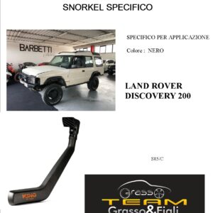 Kit Snorkel Aspirazione Aria Specifico For LAND ROVER DISCOVERY 200 S85/C