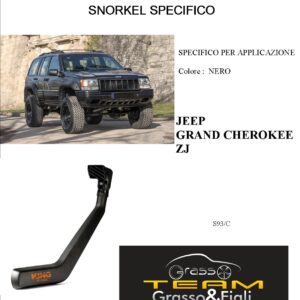 Kit Snorkel Aspirazione Aria Specifico For JEEP GRAN CHEROKEE ZJ S93/C
