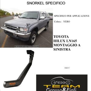 Kit Snorkel Aspirazione Aria Specifico For TOYOTA HILUX LN165 A SINISTRA S43/C