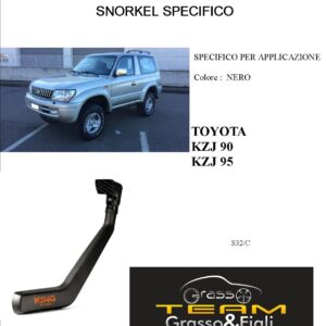 Kit Snorkel Aspirazione Aria Specifico For TOYOTA LAND CRUISER KZJ90 95 S32/C