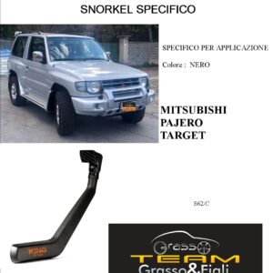 Kit Snorkel Aspirazione Aria Specifico For MITSUBISHI PAJERO TARGET S62/C