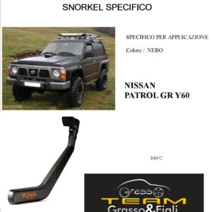Kit Snorkel Aspirazione Aria Specifico For NISSAN PATROL GR Y60 S49/C