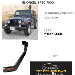 Kit Snorkel Aspirazione Aria Specifico For JEEP WRANGLER TJ 1996>2006 S90/C