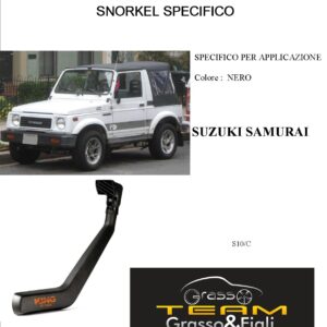 Kit Snorkel Aspirazione Aria Specifico For Suzuki SJ 410 SJ 413 Samurai - S10/C