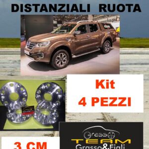 Kit 4 Distanziali Ruota For RENAULT ALASKAN 2017 > 3cm Wheel Spacers DF15