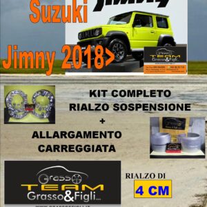 Kit COMPLETO Rialzo Spessori Molle + 4 Distanziali Ruota 3cm For Suzuki Jimny dal 2018 >  FD23M - FD23M + DF4