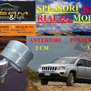 Kit 4 Spessori Molle Jeep COMPASS 2WD 2011 > 2017  Completo Anteriore Posteriore Spessori Rialzo 3cm FT22 AU22