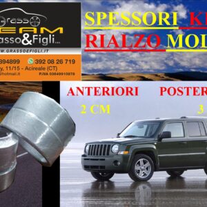 Kit 4 Spessori Molle Jeep COMPASS 4WD 2011 > 2017  Completo Anteriore Posteriore Spessori Rialzo 3cm FT22 MR04