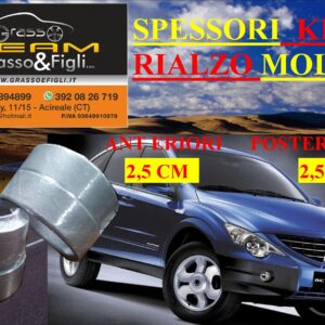 Kit 4 Spessori Molle SSANG YONG ACTYON mod. CJ 2006> Completo Anteriore Posteriore Spessori Rialzo 2,5 cm WL11 FT33
