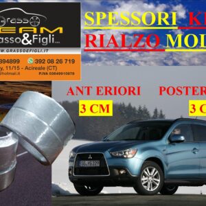 Kit 4 Spessori Molle MITSUBISHI ASX 2010 > ad oggi    Completo Anteriore Posteriore Spessori Rialzo 3cm LA03 FT42M