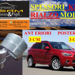 Kit 4 Spessori Molle MITSUBISHI OUTLANDER CWB 2010 > 2012   Completo Anteriore Posteriore Spessori Rialzo 3cm LA03 FT42M