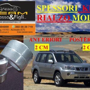 Kit 4 Spessori Molle NISSAN X TRAIL T30 2001 > 2006  Completo Anteriore Posteriore Spessori Rialzo 2cm AR08 AR08