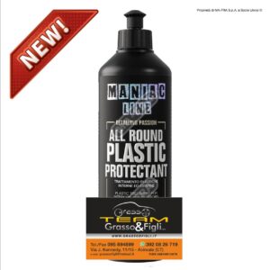 New Maniac Line By Ma*Fra - All Round Plastic Protectant - Trattamento Plastiche Interne ed Esterne a base d'acqua con PH Neutro - Mafra MF84