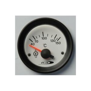 Strumento Road Italia Serie Bianca Stradale /  Racing Manometro indicatore Temperatura Olio  Analogico a Diffusione con Sensore (bulbo) IBH12V150/S  diam.52mm