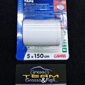 Nastro adesivo Trasparente Neutro Clear Bianco per Riparazione Fari e Fanali - Lens Repair Tape 5 x 150cm