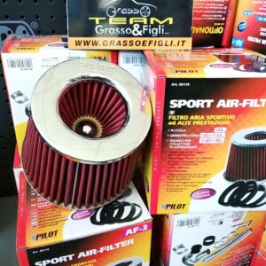 Filtro Aria Sportivo a Cono Doppia Aspirazione con manicotti di innesto a stadio da diametro 85mm a 60mm 06110