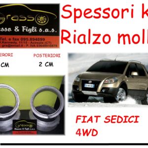 Kit 4 Spessori Molle For FIAT 16 Sedici 4WD Completo Anteriore Posteriore Spessori Rialzo 2 cm FT22 FT52M