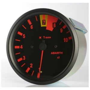 Strumento Road Italia Serie Abarth Delta / Racing Manometro indicatore Contagiri 10000 Rpm Diametro 100mm BINC100/7.8