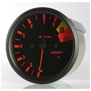 Strumento Road Italia Serie Abarth Delta S4 / Racing Manometro indicatore Contagiri 10000 Rpm  Diametro 100mm BINC100/9.10