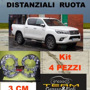 kit 4 Distanziali Ruota For TOYOTA HILUX dal 2015 > in poi 30 mm spessore DF3