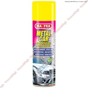 Ma*Fra - Metal Car - Versatile e veloce, METAL CAR è la Cera Spray Lucidante Protettiva per Vernici Metallizzate - Mafra