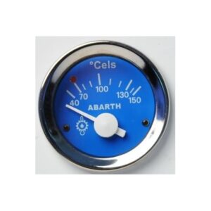 Strumento Road Italia Serie Abarth Storica 500 / Racing Manometro Quadrante Blu Indicatore Temperatura Olio  Diametro 52mm  -    700153
