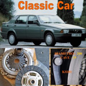 Kit Frizione Alfa Romeo Alfa 75 1.6   1985 > 1993  - Disco + Spingidisco + Cuscinetto " E.Sassone " Classic Vintage Car -- K0301