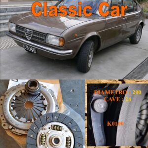 Kit Frizione Alfa Romeo Alfa SUD 1.2 - 1.3 + ti  1972 > 1984  - Disco + Spingidisco + Cuscinetto " E.Sassone " Classic Vintage Car -- K0100