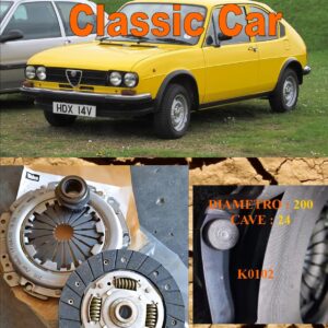 Kit Frizione Alfa Romeo Alfa SUD 1.3 Sprint - 1.4 - 1.5 ti - 1.7 ie  1976 > 1989  - Disco + Spingidisco + Cuscinetto " E.Sassone " Classic Vintage Car -- K0102