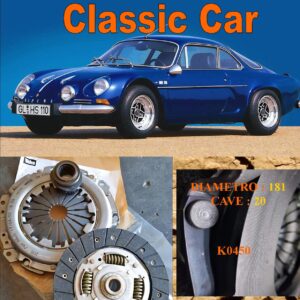 Kit Frizione Alpine A110  1.3 - 1971 > 1977  - Disco + Spingidisco + Cuscinetto " E.Sassone " Classic Vintage Car -- K0450